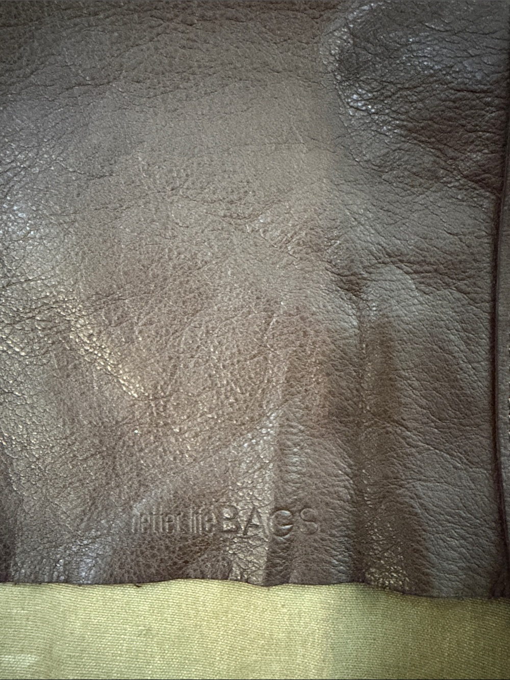 Leather Backpack in Brown by